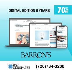 Barron's Newspaper Digital Subscription for 5 Years at 70% Off