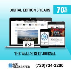 WSJ Newspaper Digital Subscription for 3 Years at 70% Off